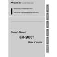 Cover page of PIONEER GM-5000T Owner's Manual