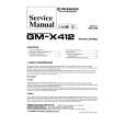 Cover page of PIONEER GMX412 Service Manual