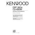 Cover page of KENWOOD CD-4900M Owner's Manual