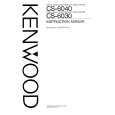 Cover page of KENWOOD CS-6040 Owner's Manual