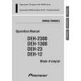 Cover page of PIONEER DEH-12/XH/UC Owner's Manual