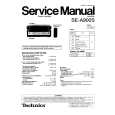 Cover page of TECHNICS SEA900S Service Manual