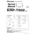 Cover page of PIONEER KRP-TS02/S/WL5 Service Manual