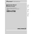 Cover page of PIONEER DEH-2700 Owner's Manual