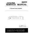 Cover page of ALPINE MRV-1005 Service Manual