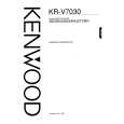 Cover page of KENWOOD KR-V7030 Owner's Manual
