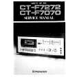Cover page of PIONEER CT-F7070 Service Manual