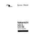 Cover page of NAKAMICHI CA-5 Service Manual