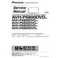 Cover page of PIONEER AVH-P6800DVD/RE Service Manual
