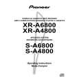 Cover page of PIONEER S-A4800 Owner's Manual