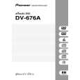 Cover page of PIONEER DV-676A-S/RTXJN Owner's Manual