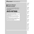 Cover page of PIONEER AVD-W7900/XZ/EW5 Owner's Manual