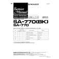 Cover page of PIONEER SA770BK Service Manual