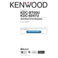 Cover page of KENWOOD KDC-BT60U Owner's Manual