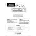 Cover page of PIONEER SX2700 Owner's Manual