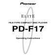 Cover page of PIONEER PD-F17 Owner's Manual