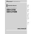 Cover page of PIONEER DEH2750 Owner's Manual