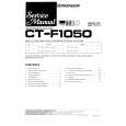 Cover page of PIONEER CT-F1050 Service Manual