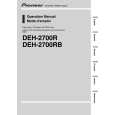 Cover page of PIONEER DEH-2700RB/XN/EW Owner's Manual