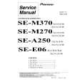 Cover page of PIONEER SE-E06-X1/XCN1/EW Service Manual