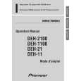 Cover page of PIONEER DEH-1100 Owner's Manual