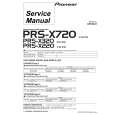 Cover page of PIONEER PRS-X320-2 Service Manual