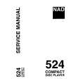Cover page of NAD 524 Service Manual