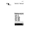 Cover page of NAKAMICHI TA3A Service Manual