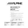 Cover page of ALPINE MRV-1507 Owner's Manual