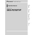 Cover page of PIONEER GEX-P5750TVP/ES Owner's Manual