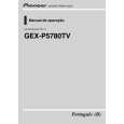 Cover page of PIONEER GEX-P5780TV/XF/BR Owner's Manual