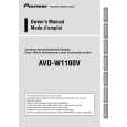 Cover page of PIONEER AVD-W1100V Owner's Manual