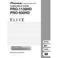 Cover page of PIONEER PRO-1130HD Owner's Manual