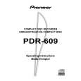Cover page of PIONEER PDR-609/WY Owner's Manual