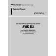 Cover page of PIONEER AVIC-D3 Owner's Manual