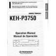 Cover page of PIONEER KEHP3750 Owner's Manual