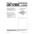 Cover page of PIONEER UK-V103 Owner's Manual