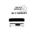 Cover page of LUXMAN D01 Service Manual