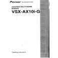 Cover page of PIONEER VSXAX10I-G Owner's Manual