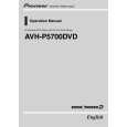 Cover page of PIONEER AVH-P5700DVD/UC Owner's Manual