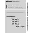 Cover page of PIONEER GM-X372 Owner's Manual