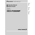 Cover page of PIONEER DEH-P3900MP/XS/UC Owner's Manual