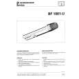 Cover page of SENNHEISER BF1081-U Service Manual