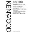 Cover page of KENWOOD KRC-868D Owner's Manual