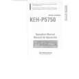Cover page of PIONEER KEHP5750 Owner's Manual