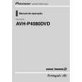 Cover page of PIONEER AVH-P4080DVD/XF/BR Owner's Manual