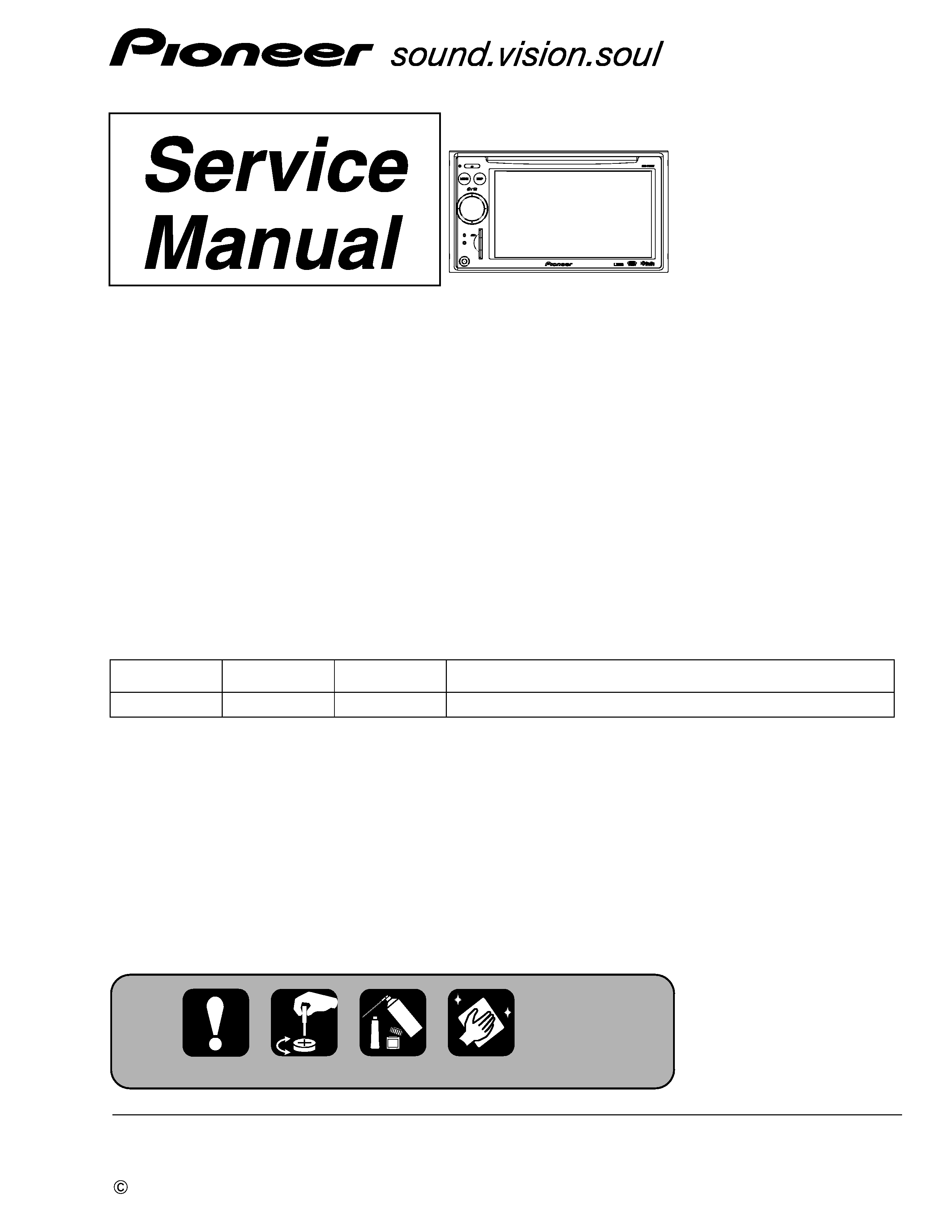 Service Manual for PIONEER AVIC-F7010BT/XS/UC - Download