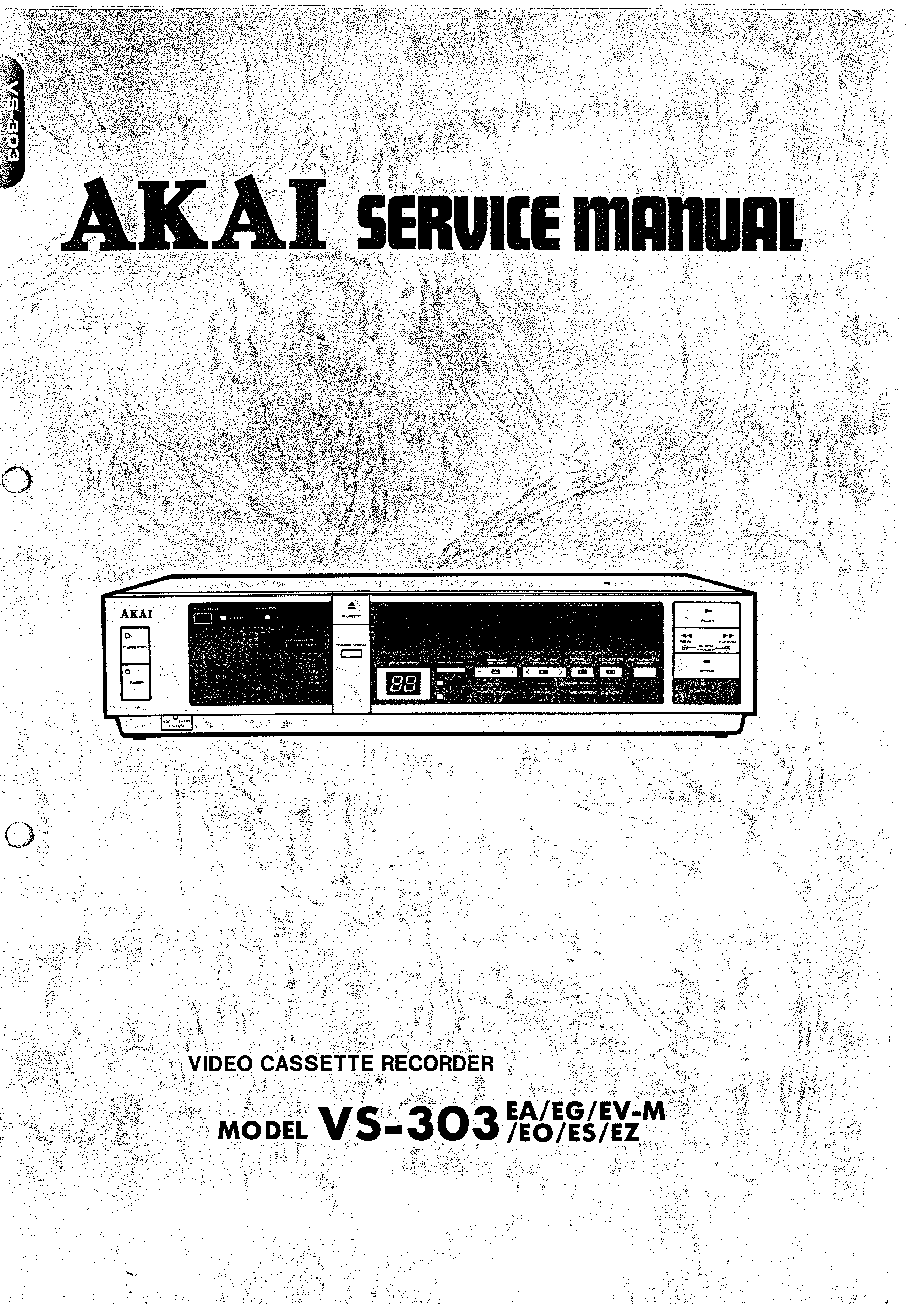 AKAI VS-12 EG/EK Original Videorecorder/VHS Service-Manual/Diagram/Parts List 
