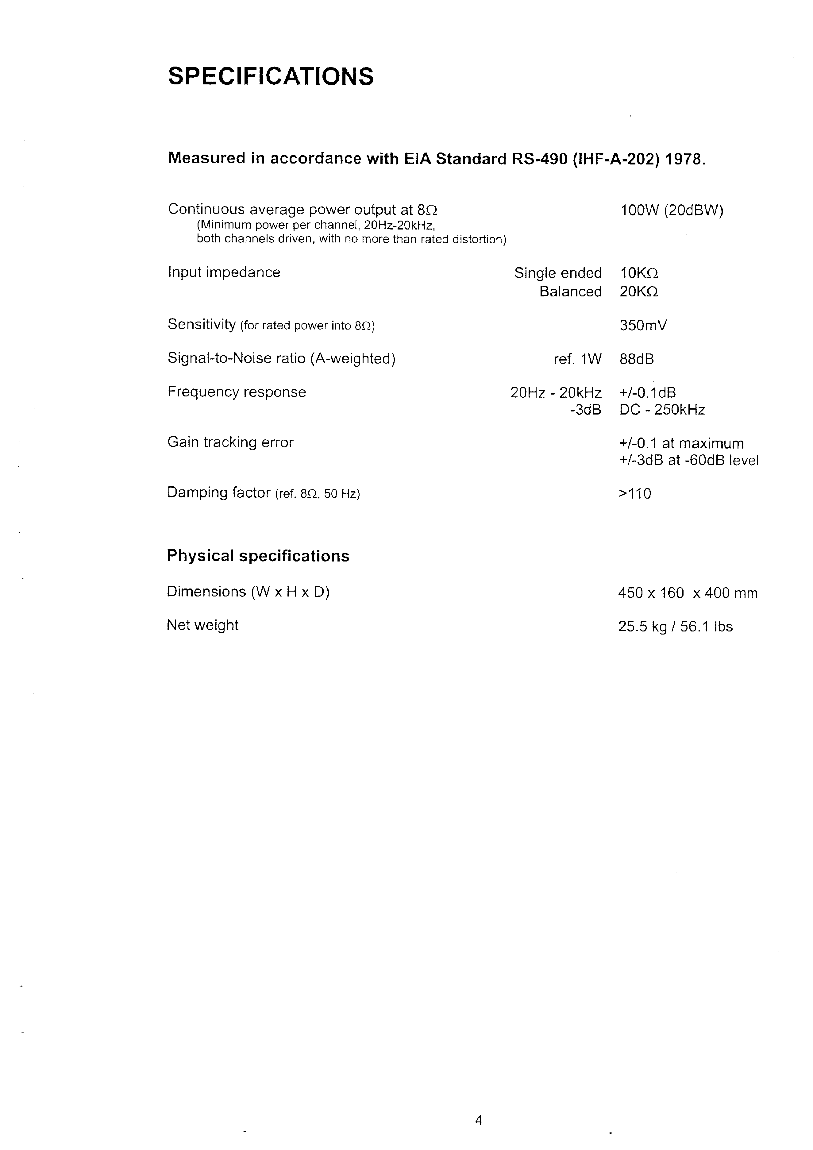 Service Manual For NAD S300 Download