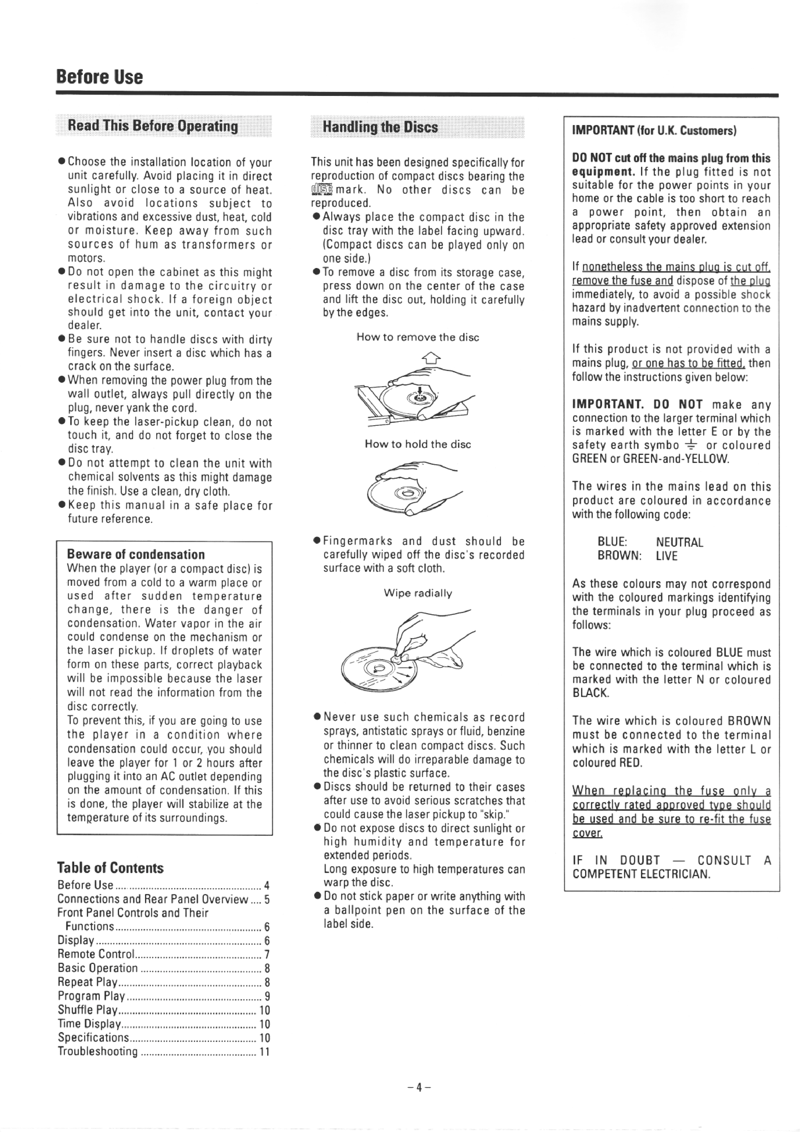 Owner's Manual for TEAC PD-H300 - Download